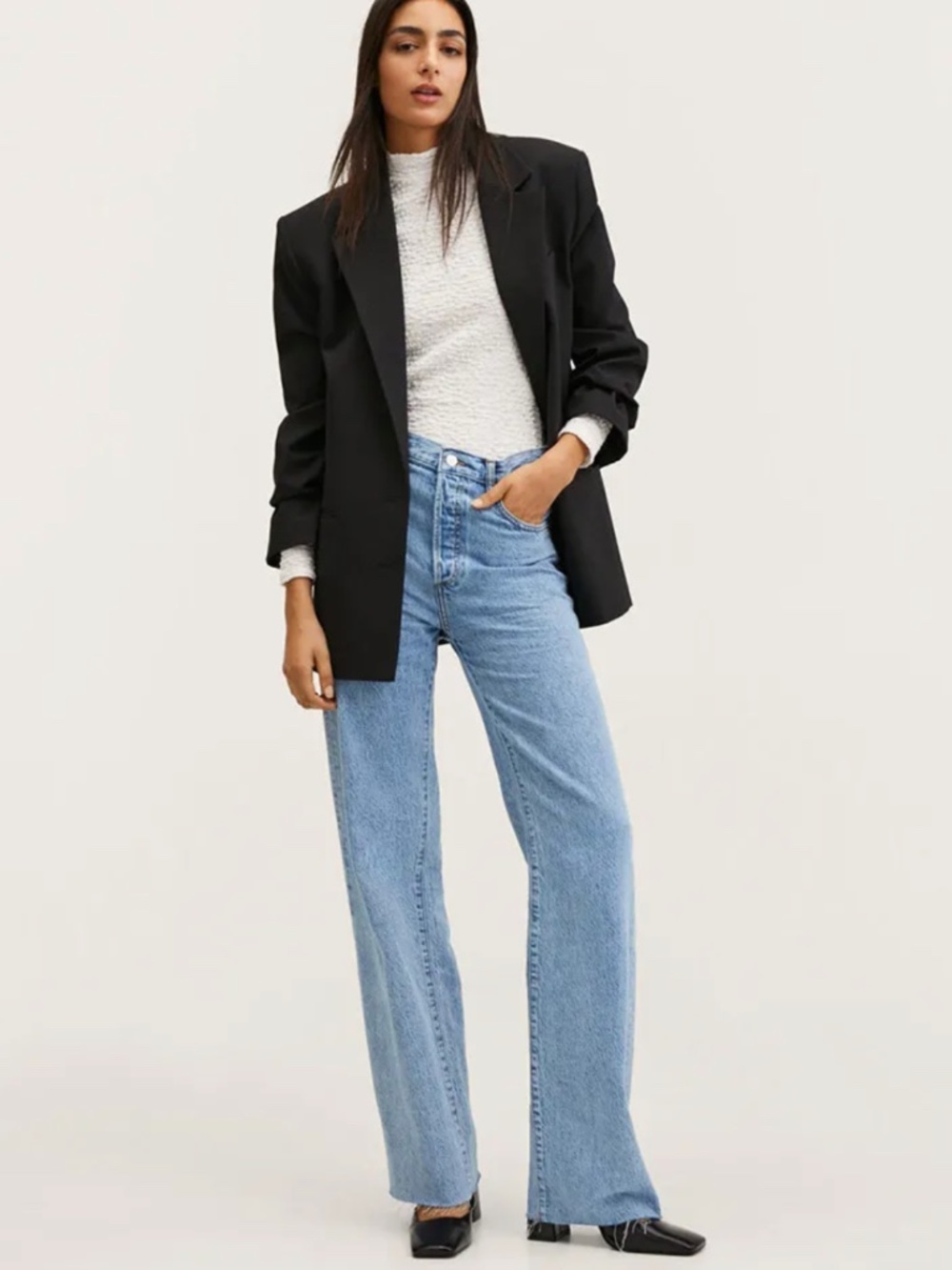 Mango Nora Wide Leg Jeans - Picture 2 of 7